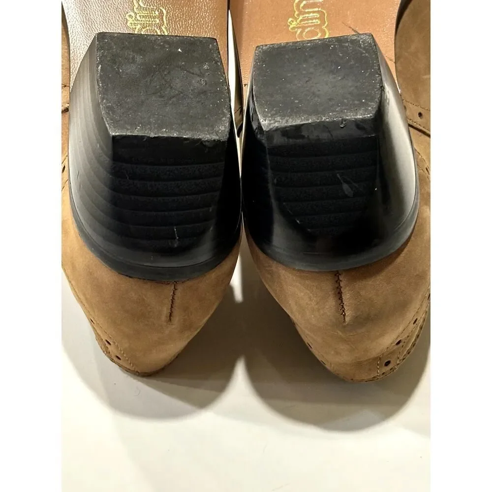 DINGO Women's Dan Post Leather Low-Cut Western Ankle Boots/Shoes Tan Size 7
